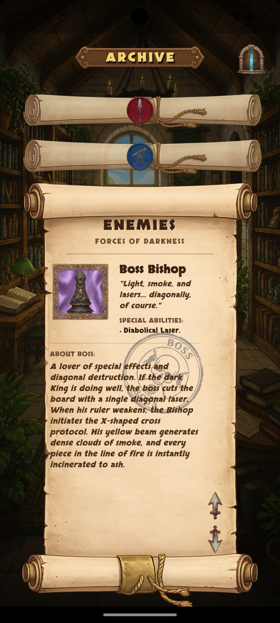 Chess TD Archive — Boss Bishop enemy profile